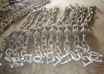 Marine fender chain and shackle accessories for ship docking Marine fender chain and shackle accessories for ship docking