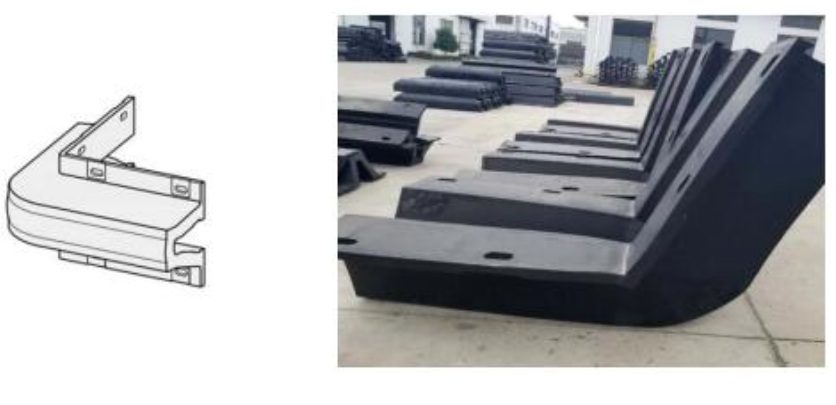 corner rubber fender