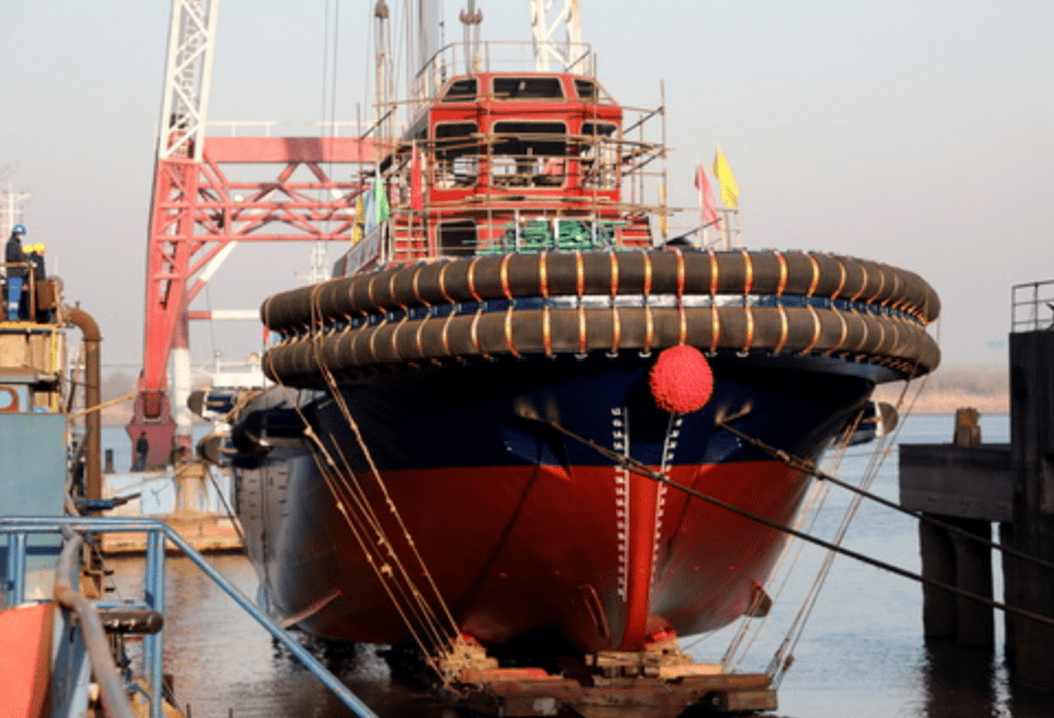 Tugboat rubber fender solution